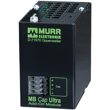 MURR ELEKTRONIK MB CAP ULTRA ADD-ON-MODULE, IN: 0-26, 4VDC OUT:0-26, 4VDC/3A for max.1A/21S 85462